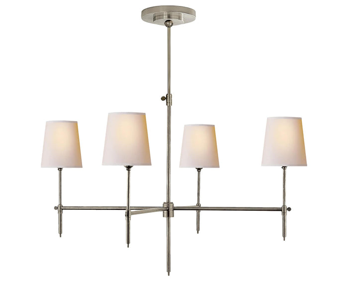 Antique Nickel & Natural Paper | Bryant Large Chandelier | Valley Ridge Furniture