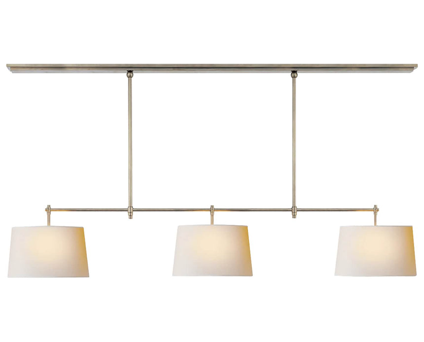 Antique Nickel and Natural Paper | Bryant Large Billiard | Valley Ridge Furniture