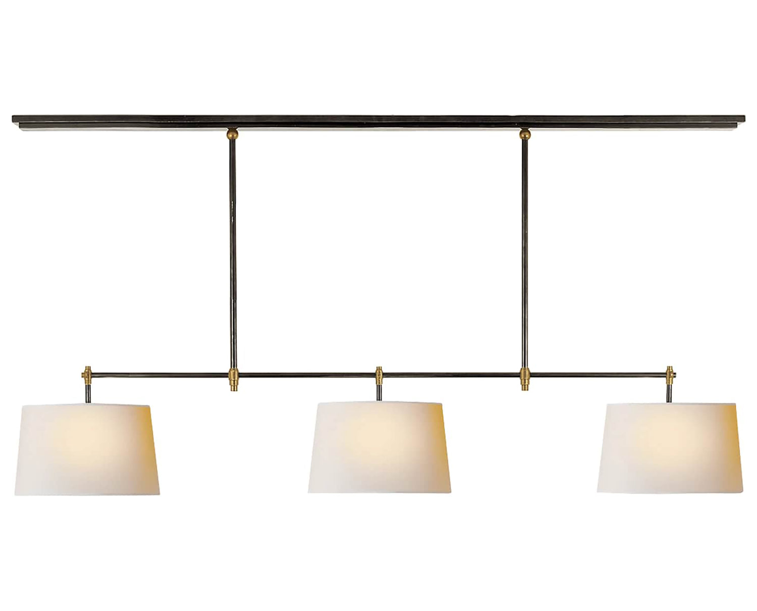 Bronze and Hand-Rubbed Antique Brass with Natural Paper | Bryant Large Billiard | Valley Ridge Furniture