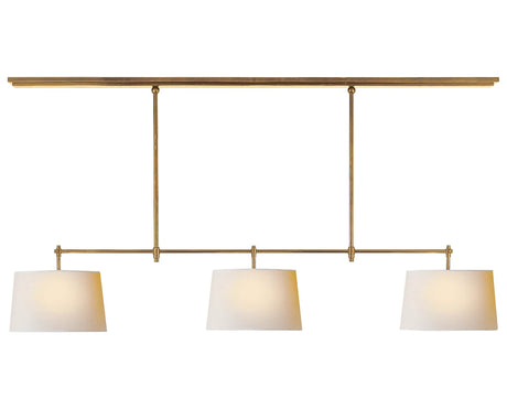 Hand-Rubbed Antique Brass and Natural Paper | Bryant Large Billiard | Valley Ridge Furniture