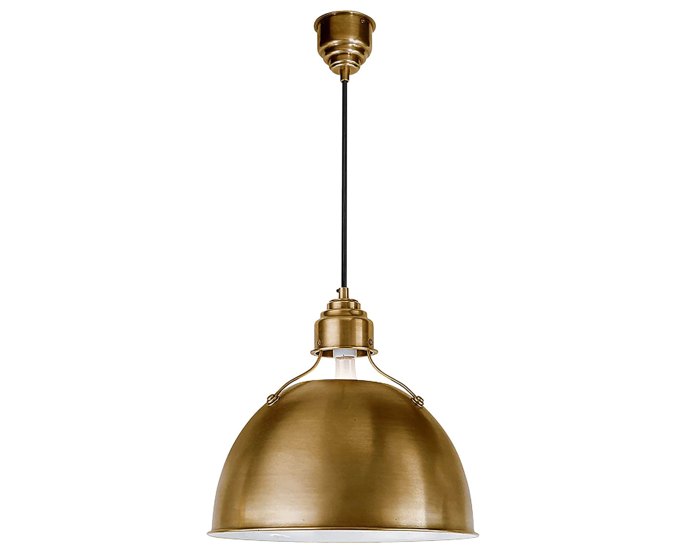 Hand-Rubbed Antique Brass | Eugene Medium Pendant | Valley Ridge Furniture