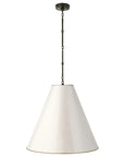 Bronze and Antique White | Goodman Large Hanging Lamp | Valley Ridge Furniture