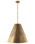 Hand-Rubbed Antique Brass and Hand-Rubbed Antique Brass | Goodman Large Hanging Lamp | Valley Ridge Furniture