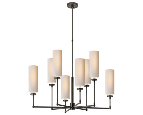 Bronze & Natural Paper | Ziyi Large Chandelier | Valley Ridge Furniture