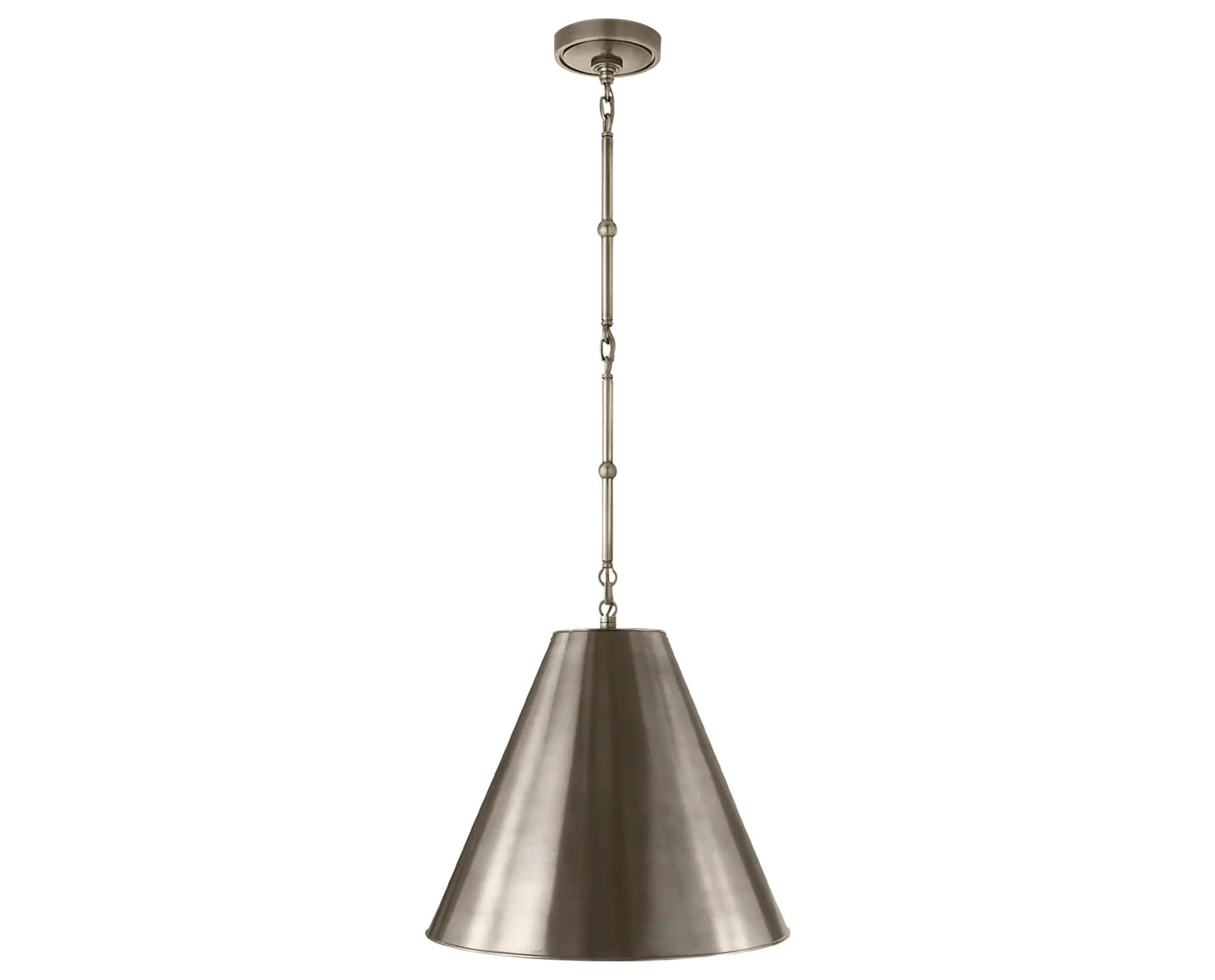 Antique Nickel and Antique Nickel | Goodman Small Hanging Light | Valley Ridge Furniture
