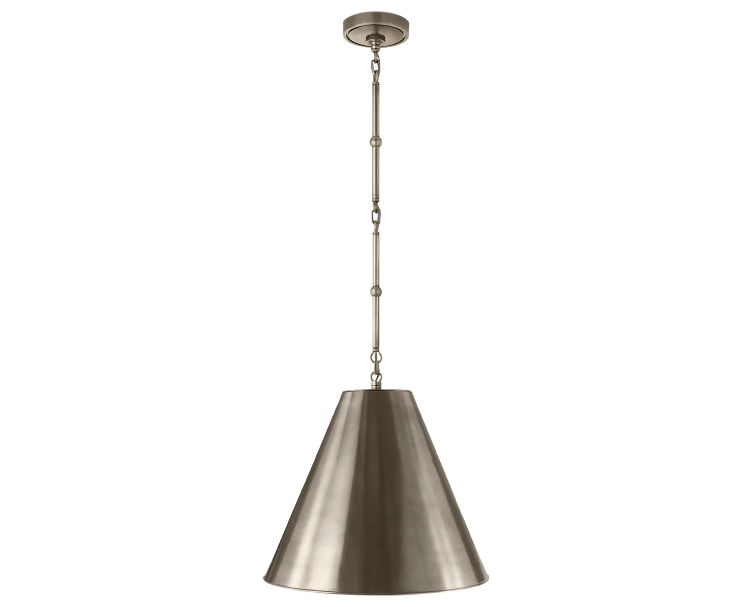 Antique Nickel and Antique Nickel | Goodman Small Hanging Light | Valley Ridge Furniture