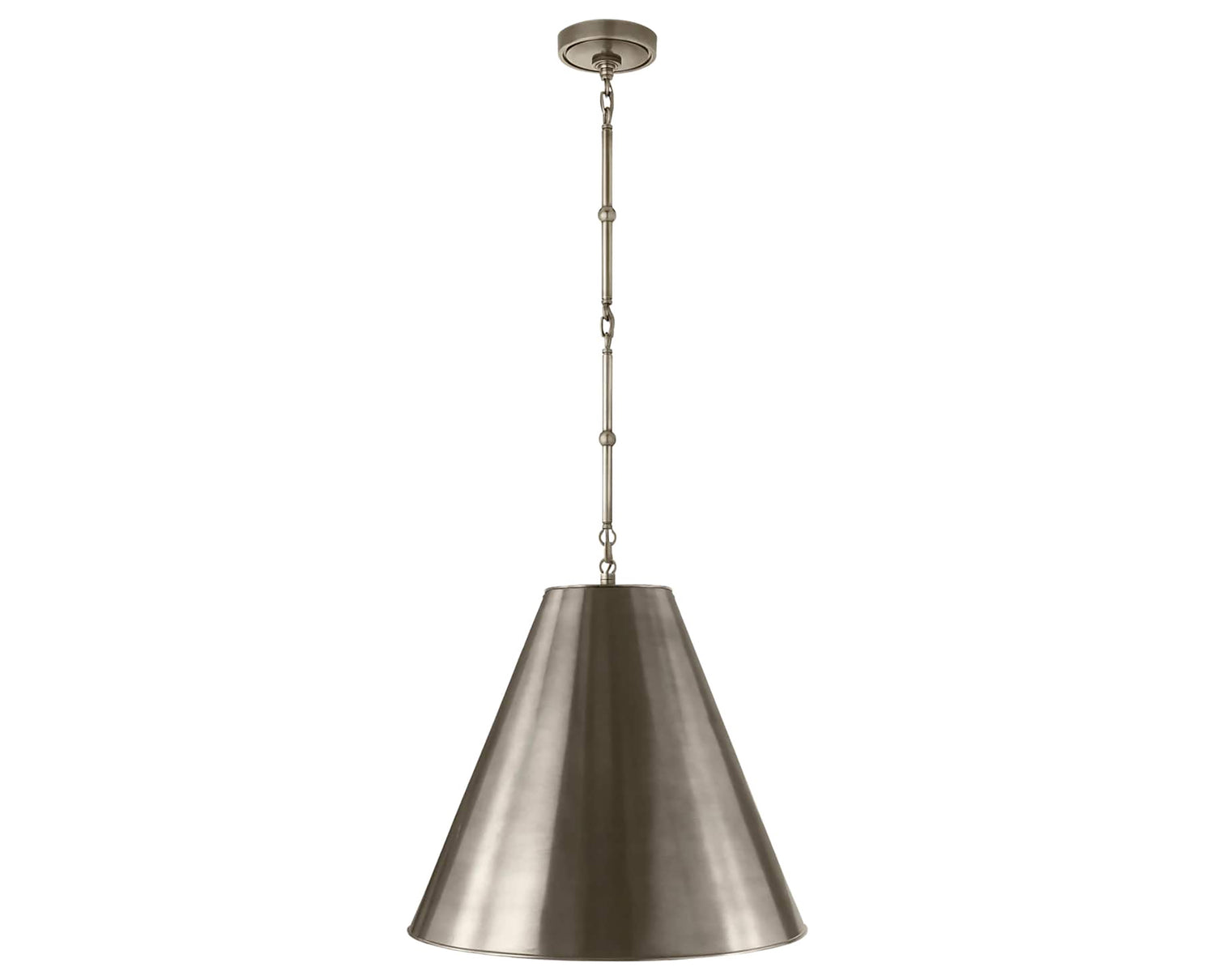 Antique Nickel and Antique Nickel | Goodman Medium Hanging Light | Valley Ridge Furniture