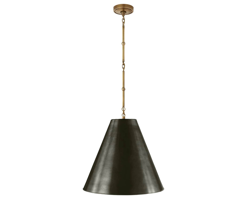 Hand-Rubbed Antique Brass and Bronze | Goodman Medium Hanging Light | Valley Ridge Furniture
