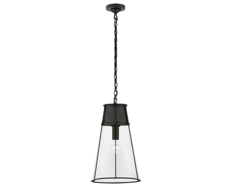 Bronze and Clear Glass | Robinson Large Pendant | Valley Ridge Furniture