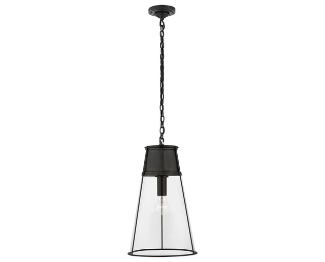 Bronze and Clear Glass | Robinson Large Pendant | Valley Ridge Furniture