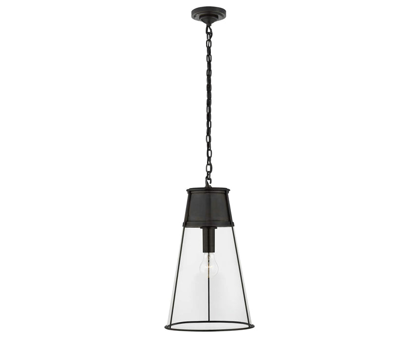 Bronze and Clear Glass | Robinson Large Pendant | Valley Ridge Furniture