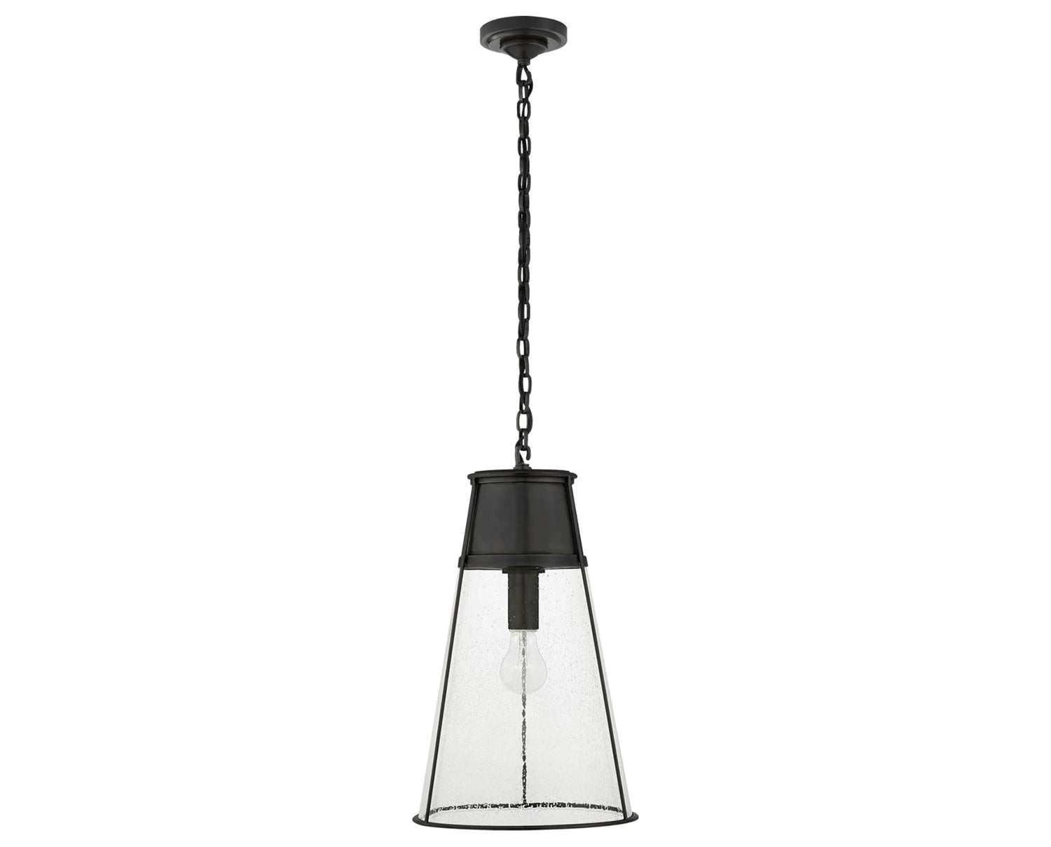 Bronze and Seeded Glass | Robinson Large Pendant | Valley Ridge Furniture