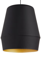 Allea One Light Pendant — Black/Gold