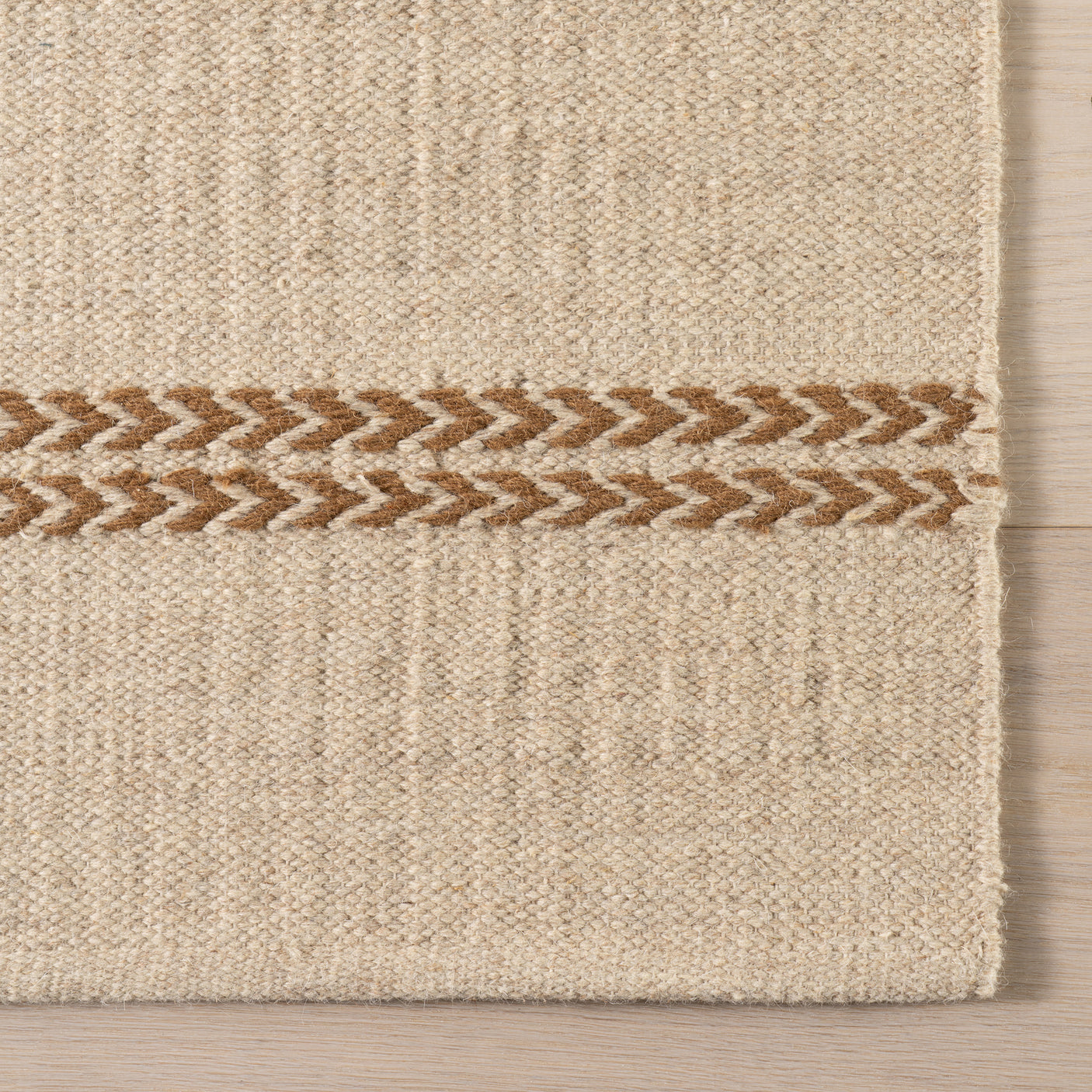 Nate Berkus York Striped Wool Cozy Area Rug