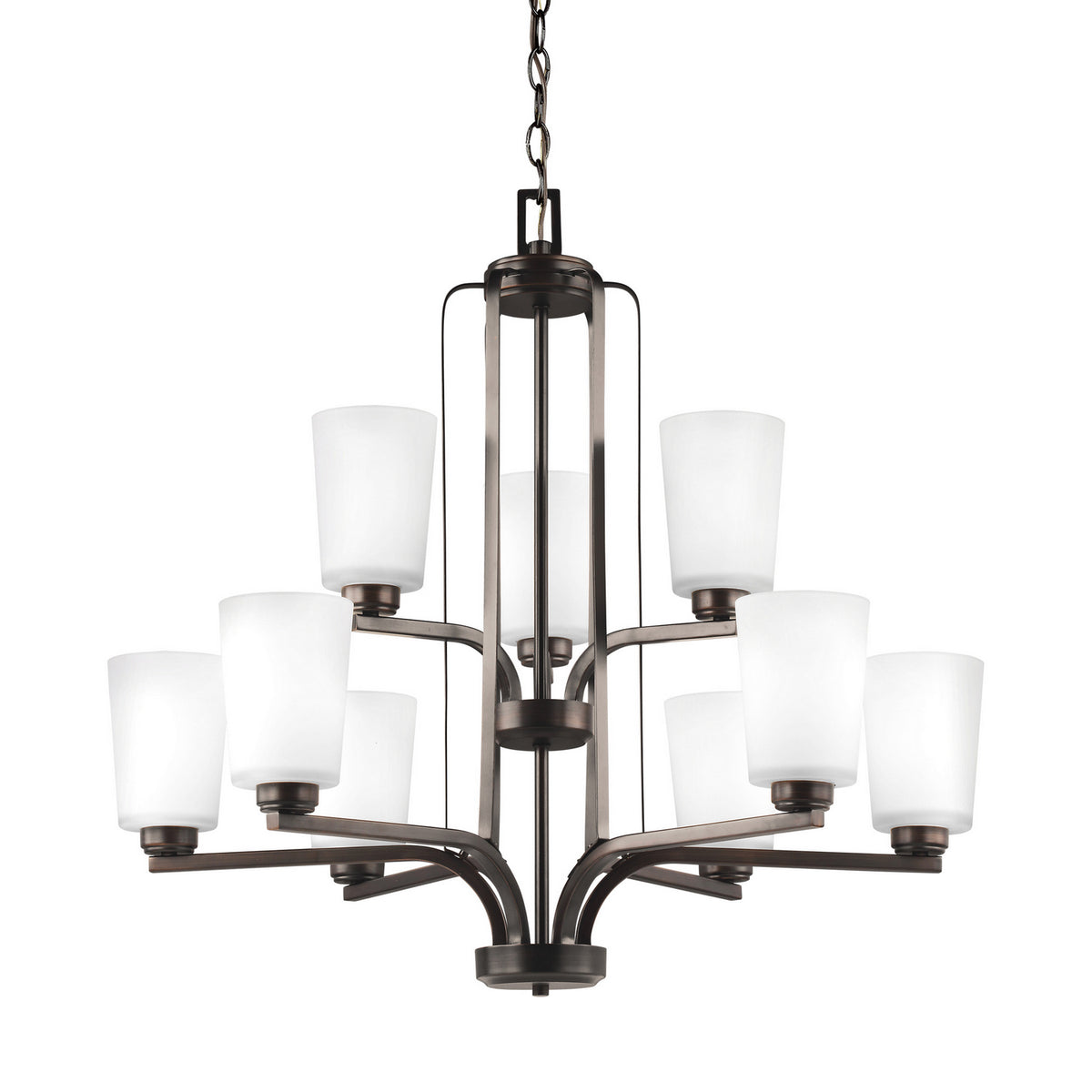 Franport Nine Light Chandelier