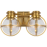 Gracie Double Sconce with Clear Glass