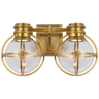 Gracie Double Sconce with Clear Glass