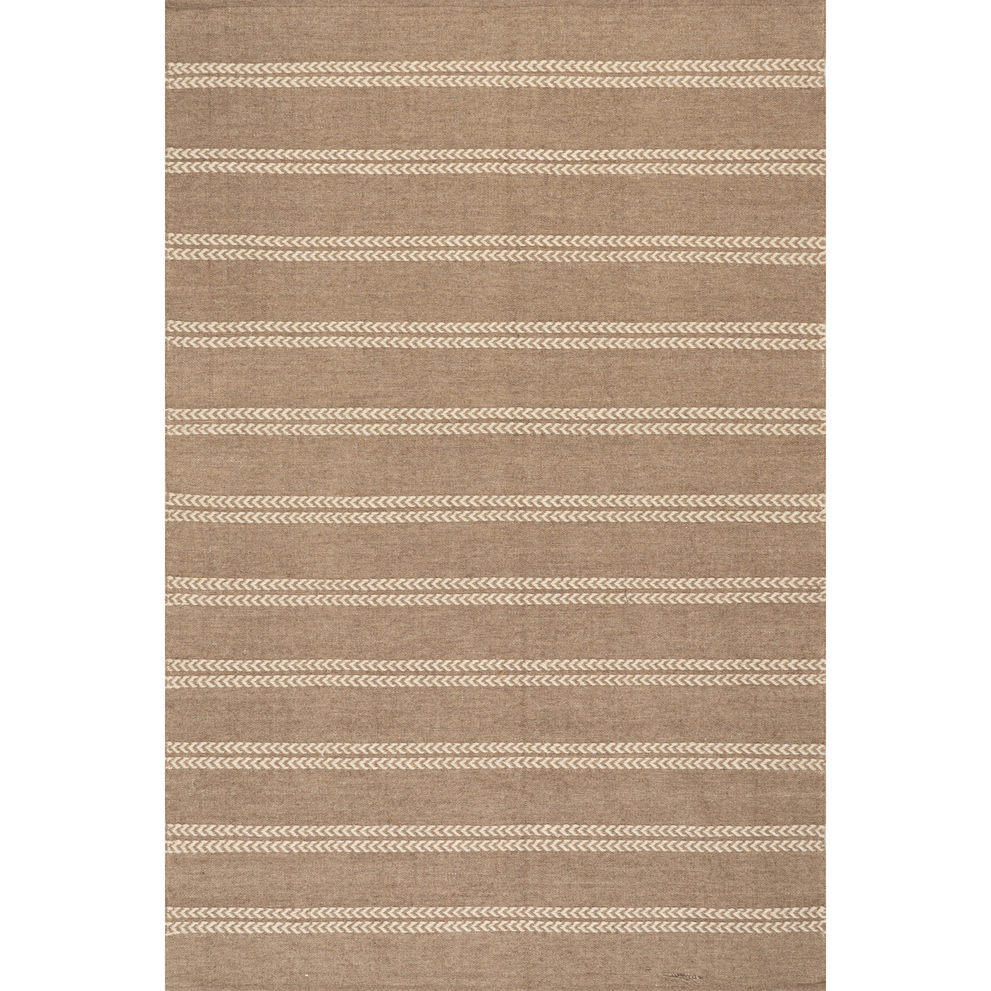 Nate Berkus York Striped Wool Cozy Area Rug