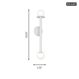 Two Light Wall Sconce — 4.75"