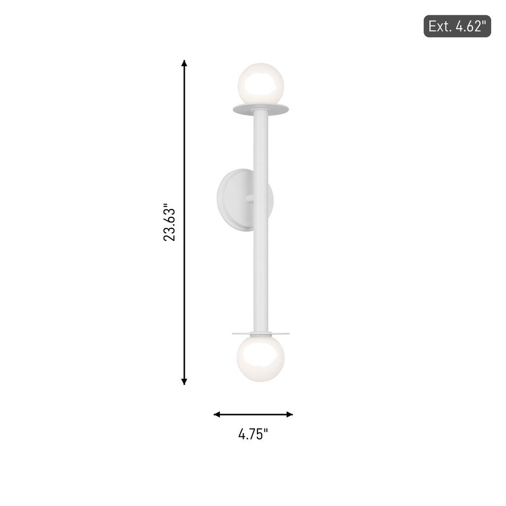 Two Light Wall Sconce — 4.75"