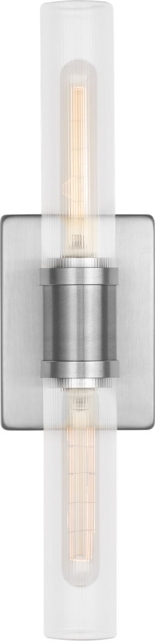 Keaton 20" Vanity Sconce — Clear Fluted