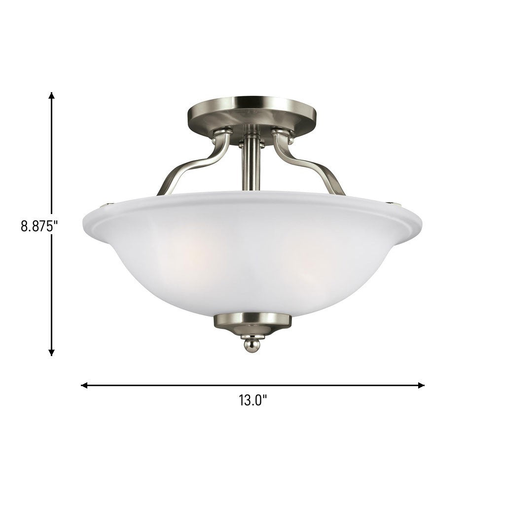Emmons Two Light Flush Mount