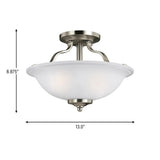 Emmons Two Light Flush Mount