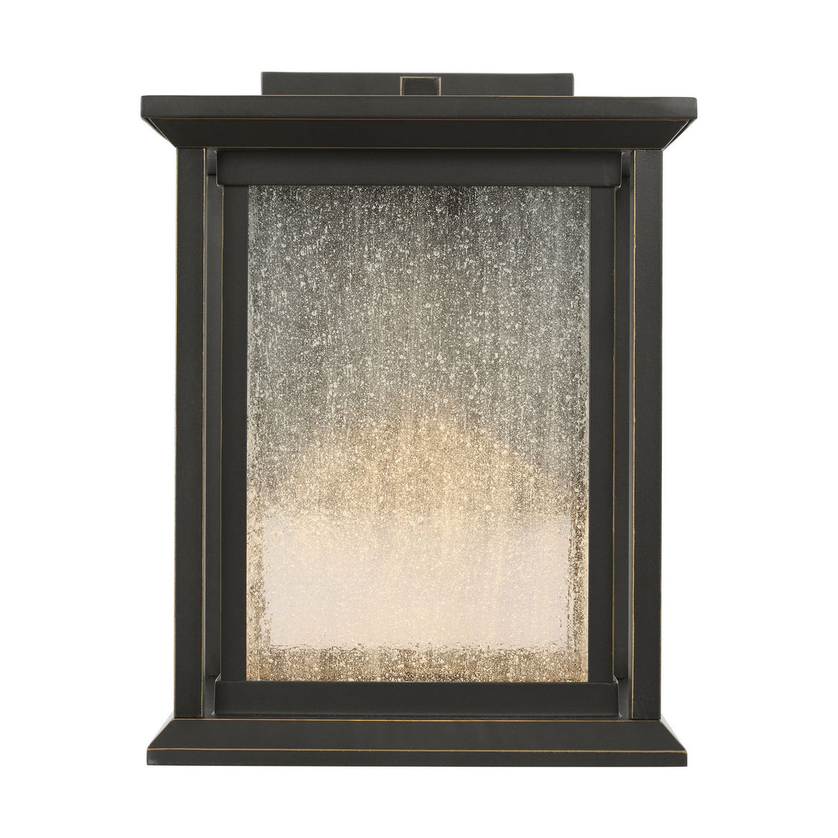 Audley 10" LED Lantern — Distressed Seeded