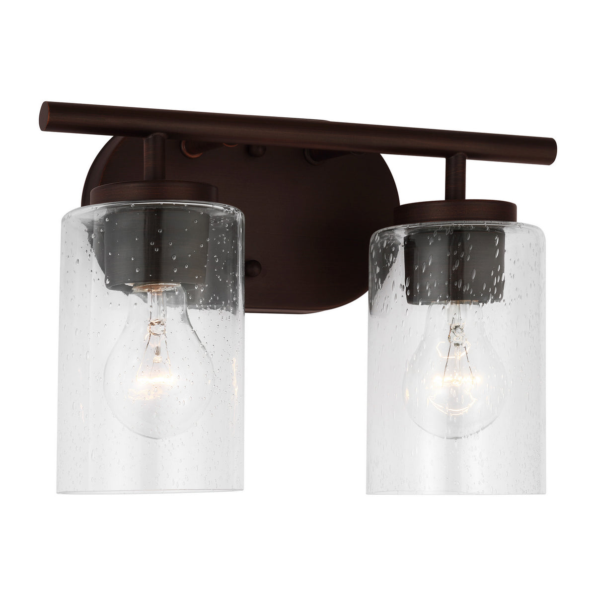 Oslo Two Light Bath — Clear Seeded