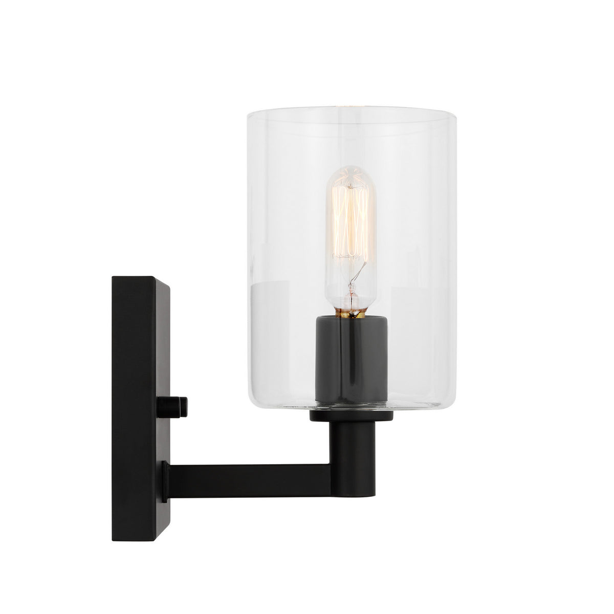 LED Bath Wall Sconce — W: 4.75" × H: 7.75" × D: 6.38"