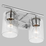 Oslo Two Light Bath — Clear Seeded