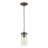 One Light Mini-Pendant — Clear, 60 W
