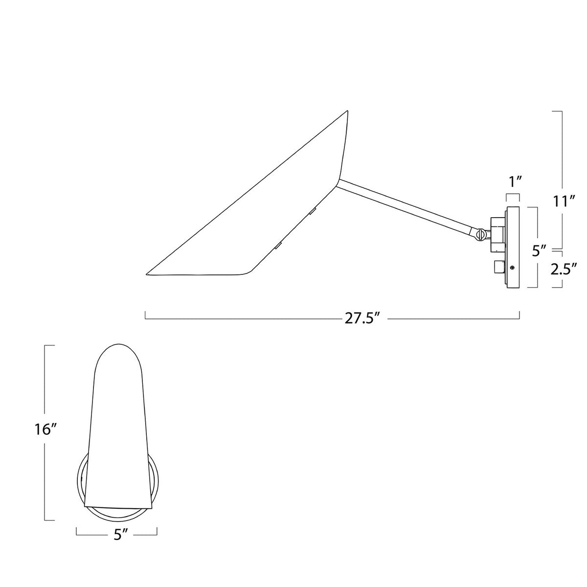 Vest One Light Wall Sconce