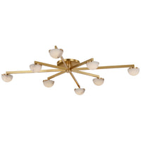 Pedra Extra Large Staggered Arm Flush Mount