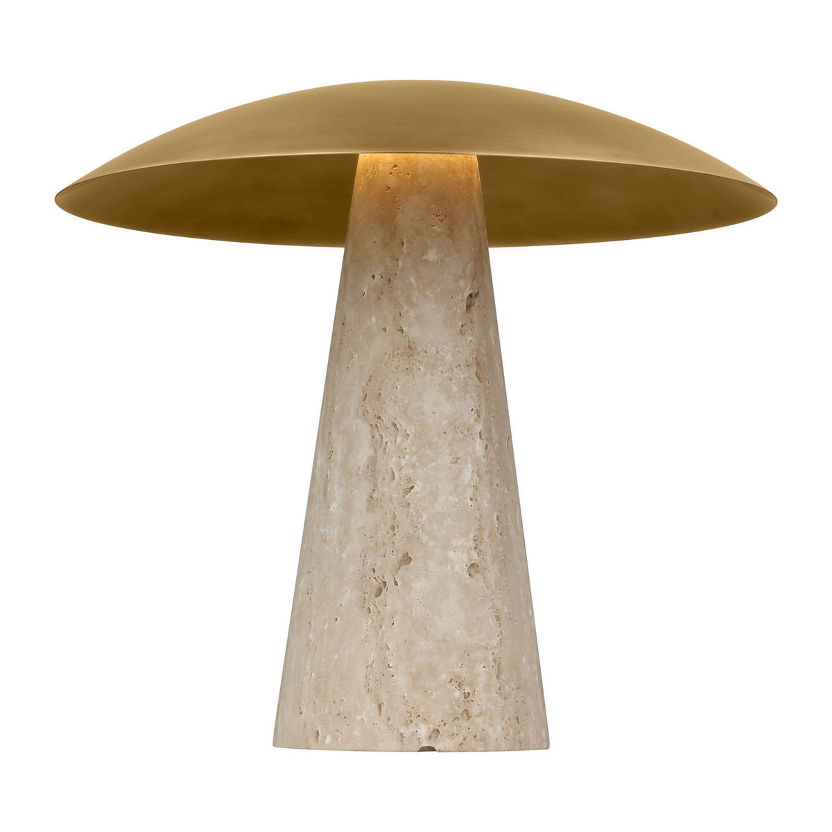 Aegis Medium Travertine Table Lamp