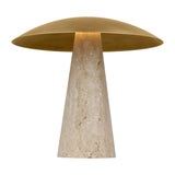 Aegis Medium Travertine Table Lamp