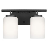 Oslo Two Light Bath — Cased Opal Etched