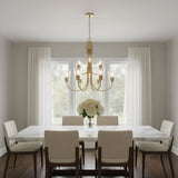 Miles Nine Light Chandelier — Clear