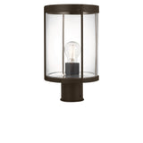 Luning 13 One Light Outdoor Post Lantern — Clear Glass