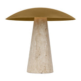 Aegis Medium Travertine Table Lamp