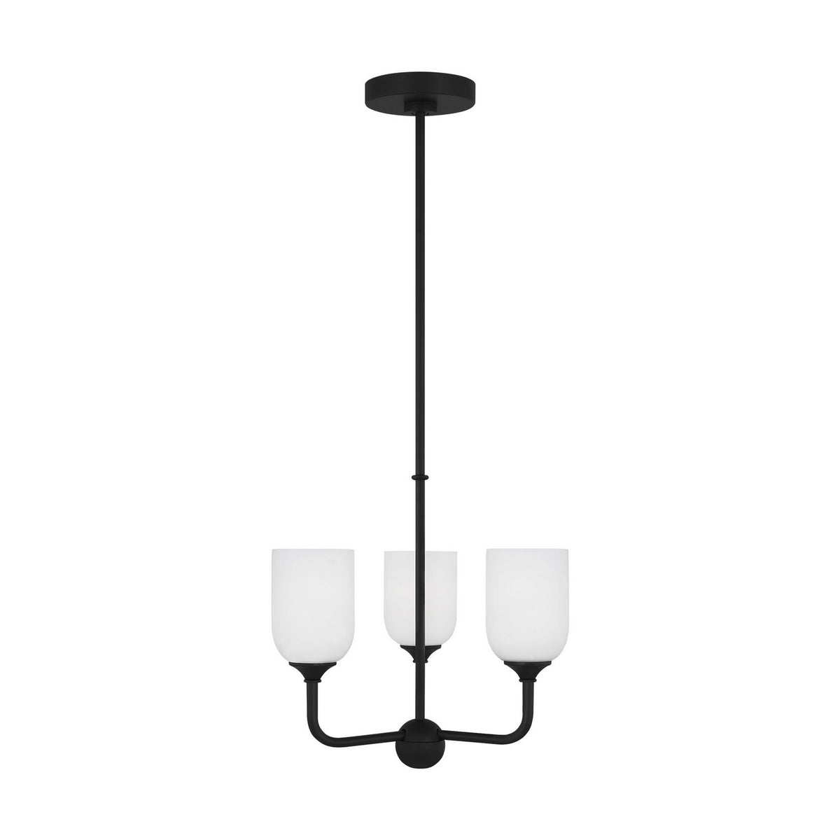 Emile Three Light Small Chandelier — 9 W