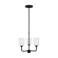 Emile Three Light Small Chandelier — 9 W