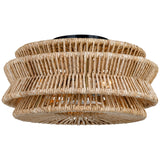 Antigua Large Drum Semi-Flush Mount