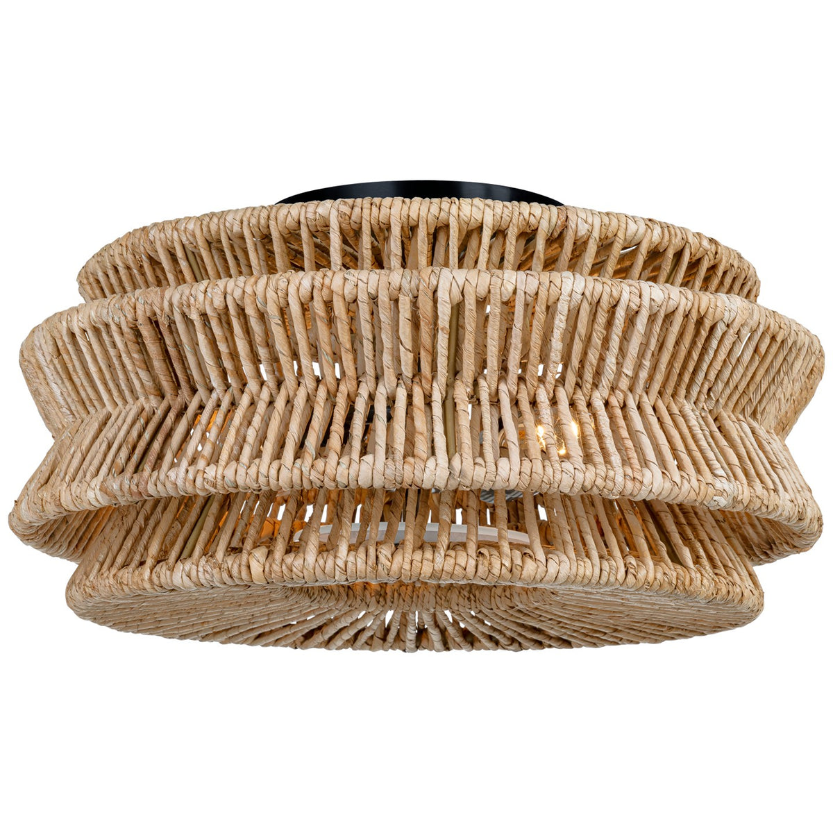Antigua Large Drum Semi-Flush Mount