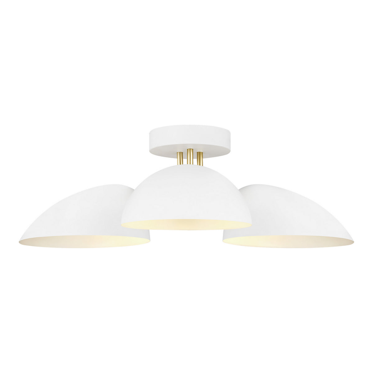 Three Light Flush Mount — 6.00"