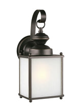 One Light Outdoor Wall Lantern — 12.50", Frosted Seeded