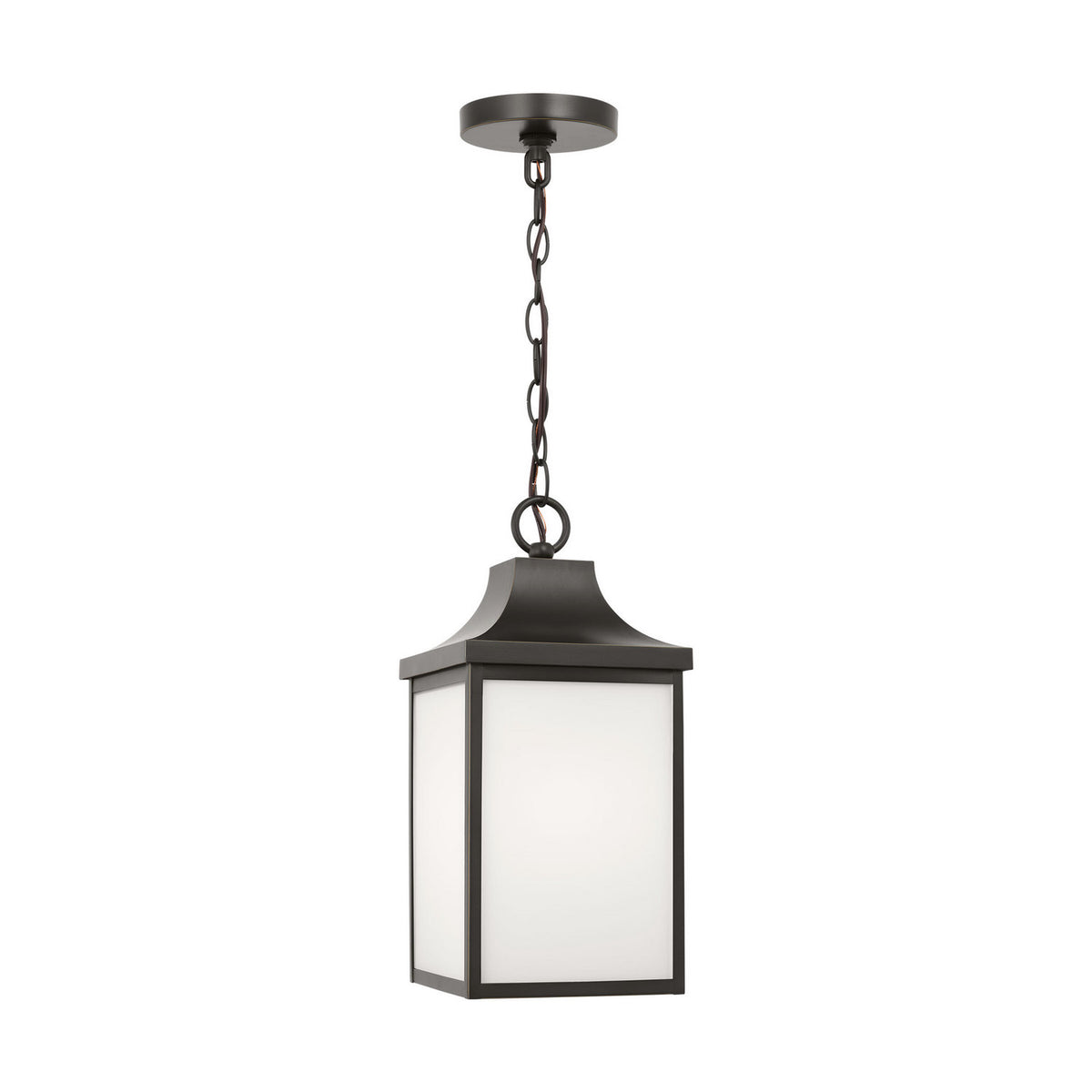 Saybrook 15" Hanging Lantern — Smooth White