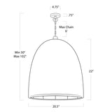 Beehive One Light Outdoor Pendant — 30.00"