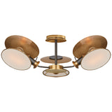 Osiris Medium Reflector Semi-Flush Mount