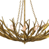 River Reed Six Light Chandelier — 27.25"